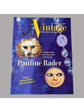 Vintage Fashion & Costume Jewelry Magazine 16th Anniversary Issue Pauline Rader